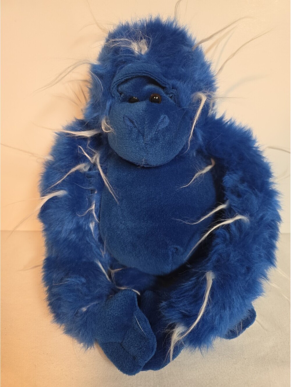 Fiesta Blue 12" Plush Gorilla White Tufts Spunk Monkey A80261 Unique Vintage